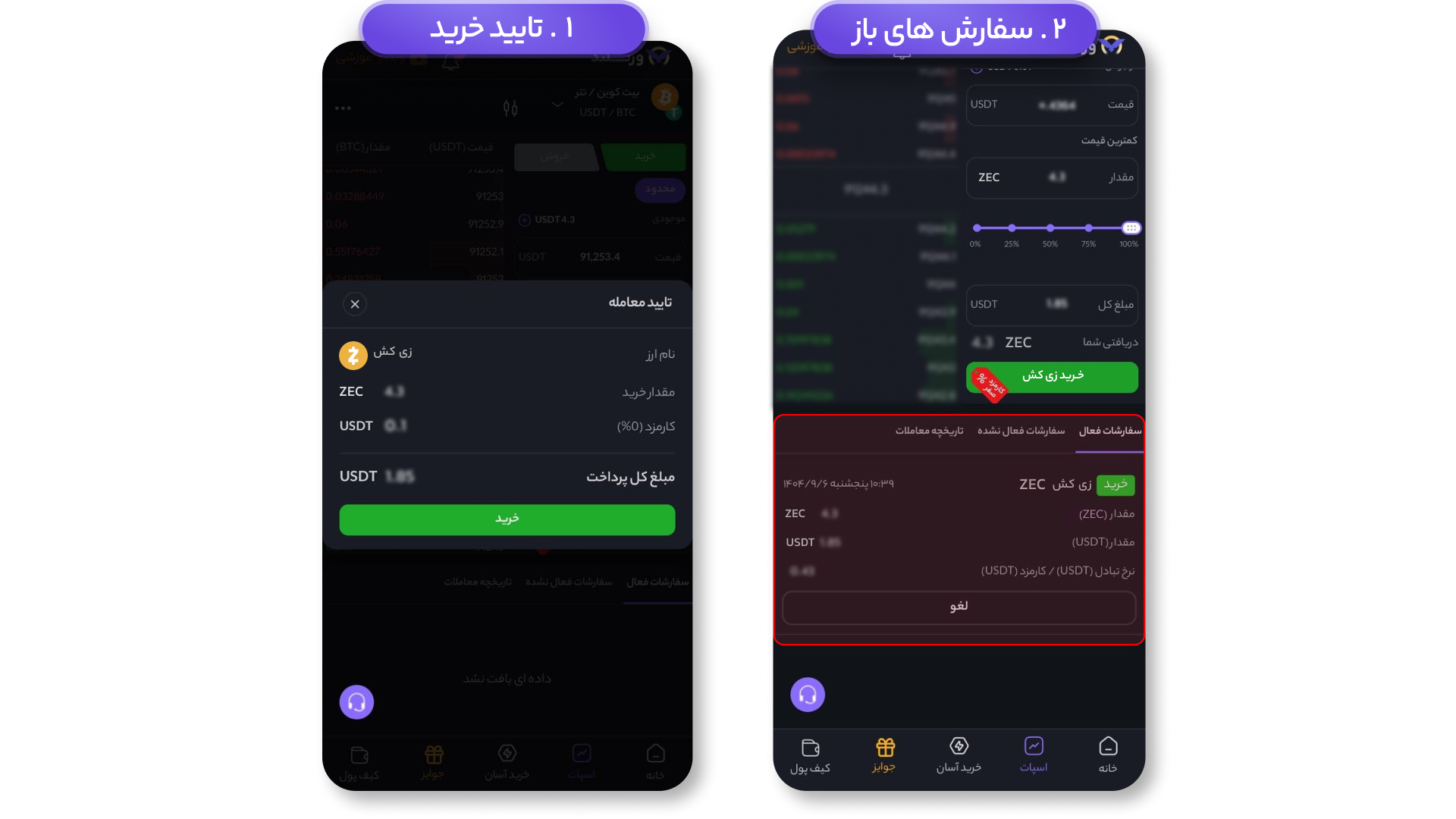تایید خرید چین لینک و سفارش گذاری - صرافی ارز دیجیتال ورسلند